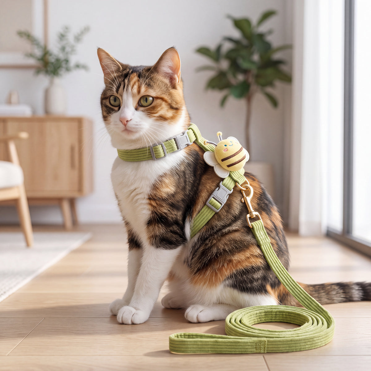 Harnais et Laisse Réglables pour Chiens et Chats